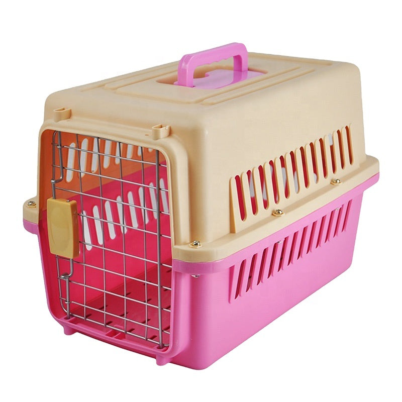 Monogram Pet Carrier: Pink