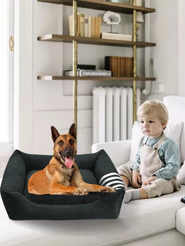 Luxe Pets Suede Dog Bed