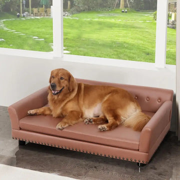 OpulentPaws LuxeLeather Pet Waterproof Sofa