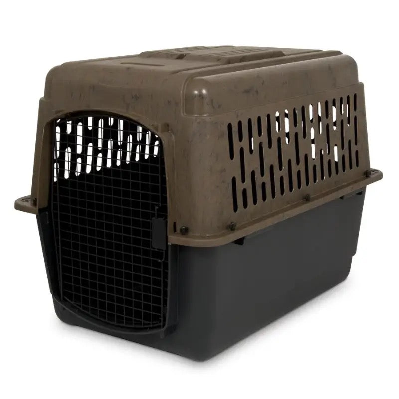 Sophisticate Camo Dog Kennel, Tan & Green