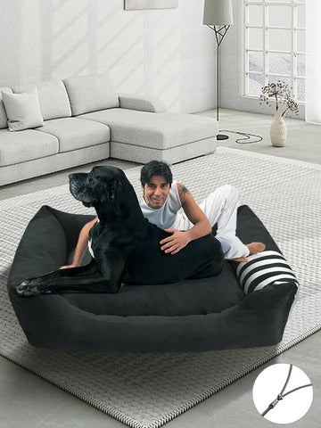 Luxe Pets Suede Dog Bed