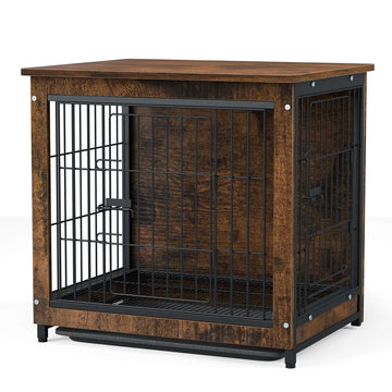 The Elegant Vintage Dog Cage End Table